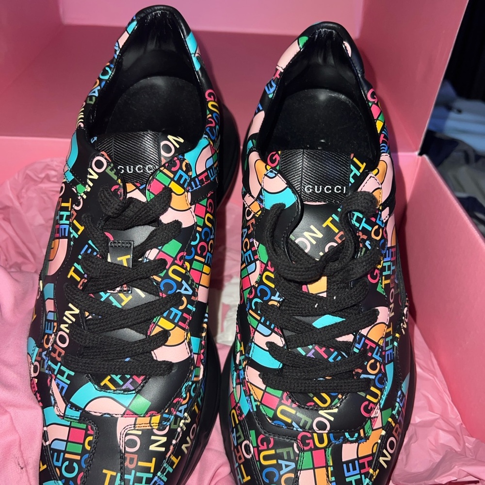 Gucci North Face Men's Rhyton Sneakers